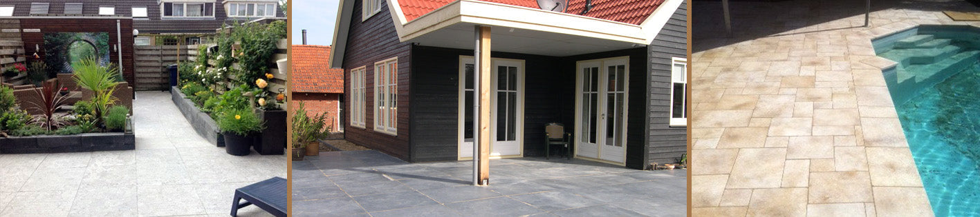 Kalkstein Terrassenplatten - Afrika Naturstein & Teak Shop