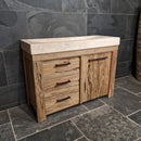Badezimmermöbel mit Waschtisch | Klassisch aus recyceltem Holz | Model 2
