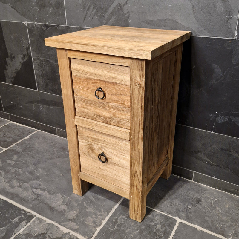 Unterschrank aus recyceltem Holz | Nachhaltig & kompakt | Model 3 - Afrika Naturstein & Teak Shop
