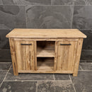Badezimmer-Unterschrank aus recyceltem Holz | Natürlich & pflegeleicht | Model 2