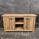 Badezimmer-Unterschrank aus recyceltem Holz | Natürlich & pflegeleicht | Model 2