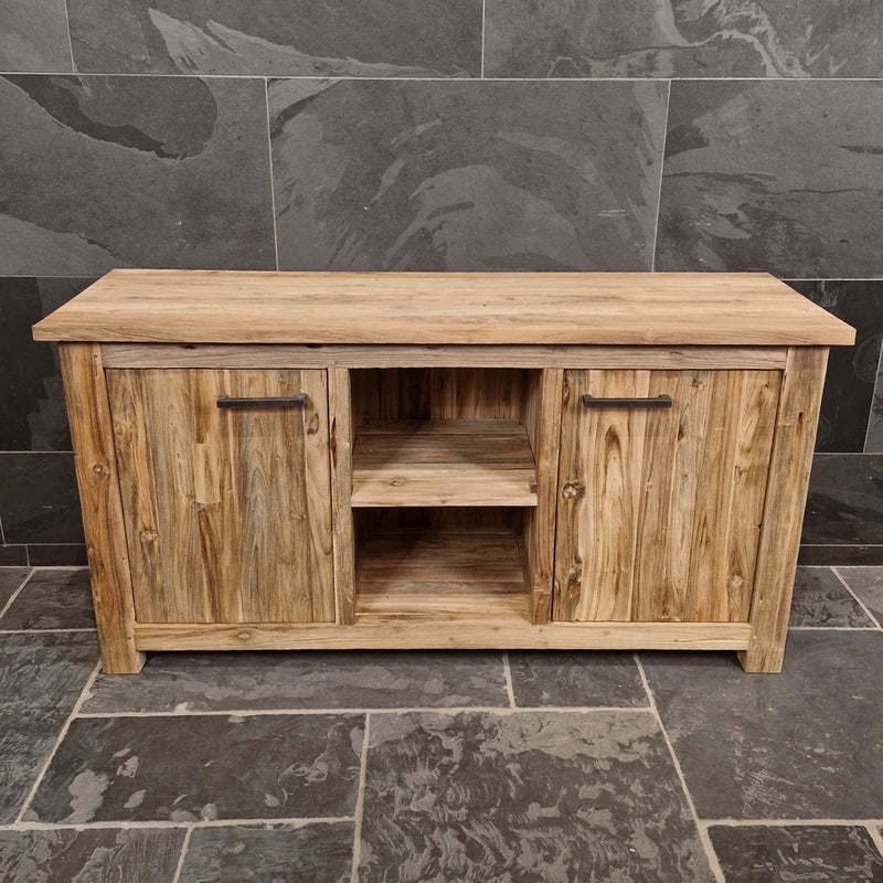 Badezimmer-Unterschrank aus recyceltem Holz | Natürlich & pflegeleicht | Model 2 - Badgestaltung