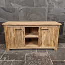 Badezimmer-Unterschrank aus recyceltem Holz | Natürlich & pflegeleicht | Model 2