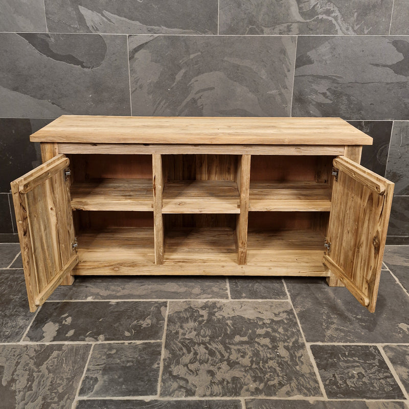 Badezimmer-Unterschrank aus recyceltem Holz | Natürlich & pflegeleicht | Model 2 - Badgestaltung