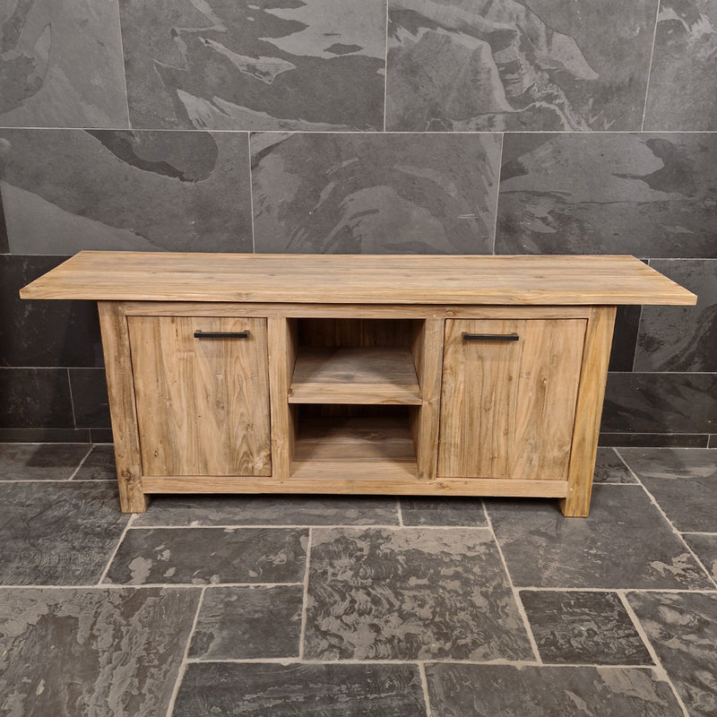 Badezimmer-Unterschrank aus recyceltem Holz | Natürlich & pflegeleicht | Model 2 - Badgestaltung