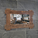 EROSI Spiegel | A1-4 | Gerecycled teakhout | 120 x 80 cm