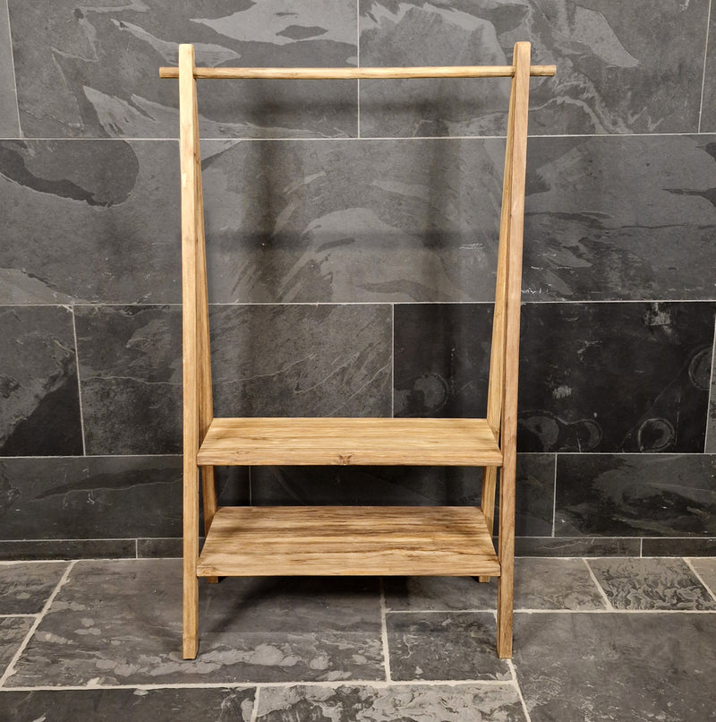 Offener Kleiderschrank | Recyceltes Teakholz | Malili - Badgestaltung