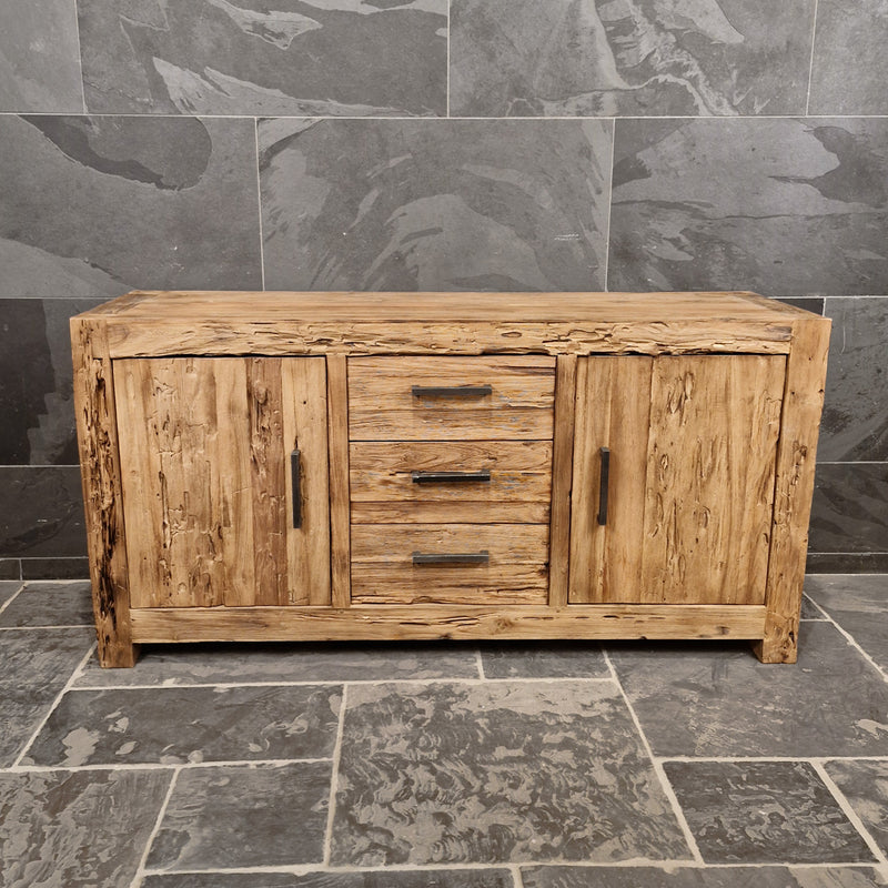 Unterschrank aus Teakholz | Rustikales Badezimmermöbel - Badgestaltung