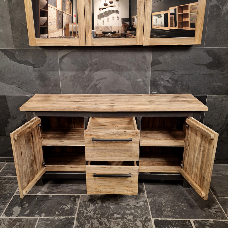 Unterschrank für Badezimmer | Teakholz massiv | Model 8
