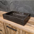 Wastafel | Hardsteen glad | Natuursteen | 60 x 40 cm of 90 x 45 cm