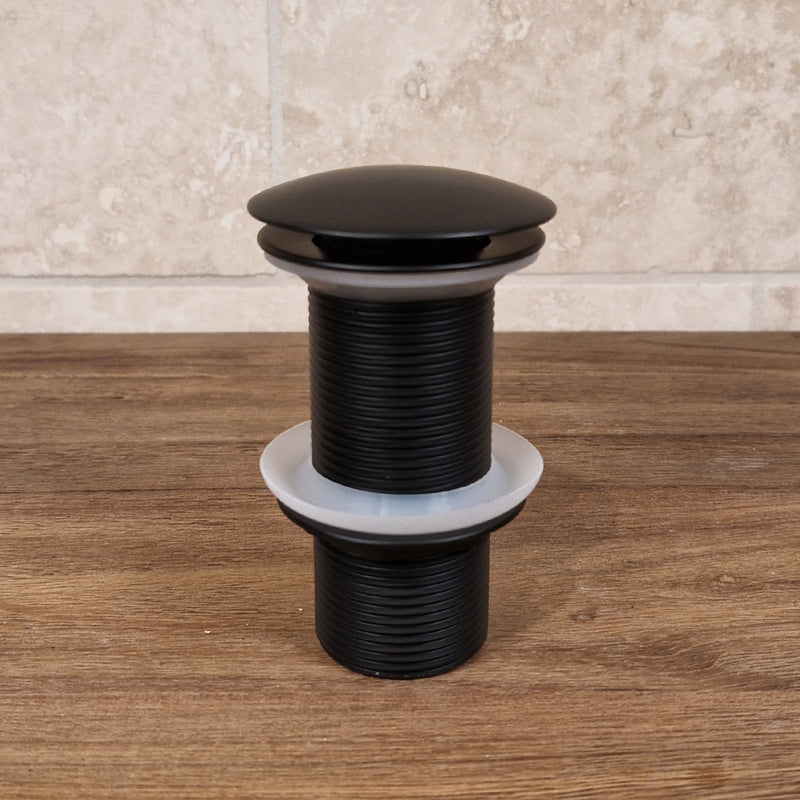 WASTE PopUp | Schwarz matt | Waschbecken - mit Raumsparsiphon - Badgestaltung
