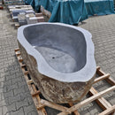 Badewanne freistehend | Flussstein | 223 x 139 x 65 cm