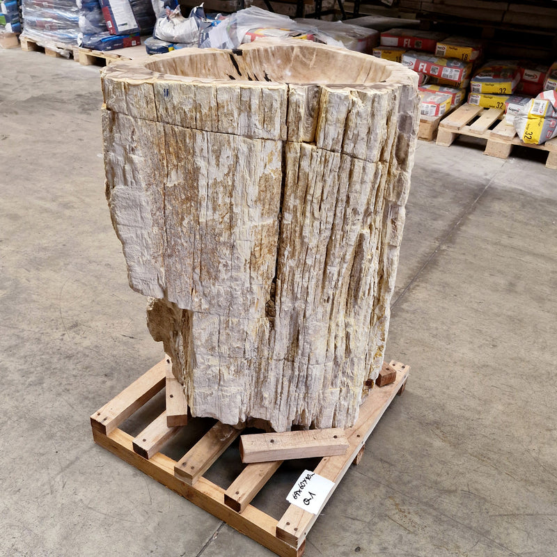 Standwaschbecken Versteinertes Holz | 69 x 60 x 90 cm | Q1 - Badgestaltung