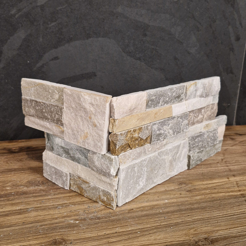 Naturstein Verblender | Quarzit mit Block - Afrika Naturstein & Teak Shop