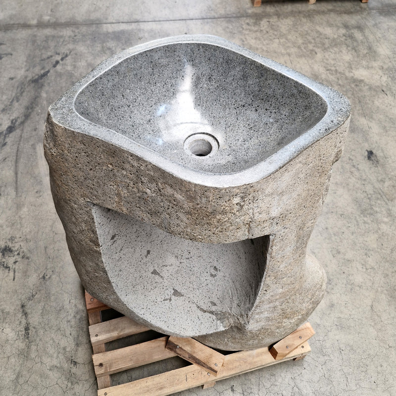 Standwaschbecken Flussstein | 70 x 40 x 90 cm | R2