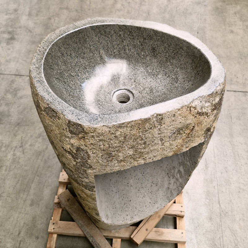 Standwaschbecken Flussstein | 56 x 47 x 90 cm | R4