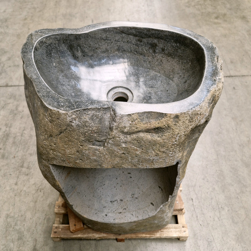 Standwaschbecken Flussstein | 58 x 47 x 90 cm | R6