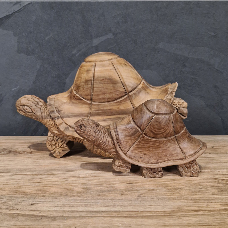Deko Schildkröte| Recyceltem Teakholz |