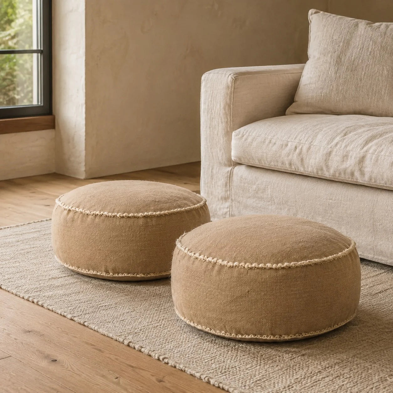 Sitzkissen | Aus Sisal/Jute | In verschiedenen Größen | 30 cm