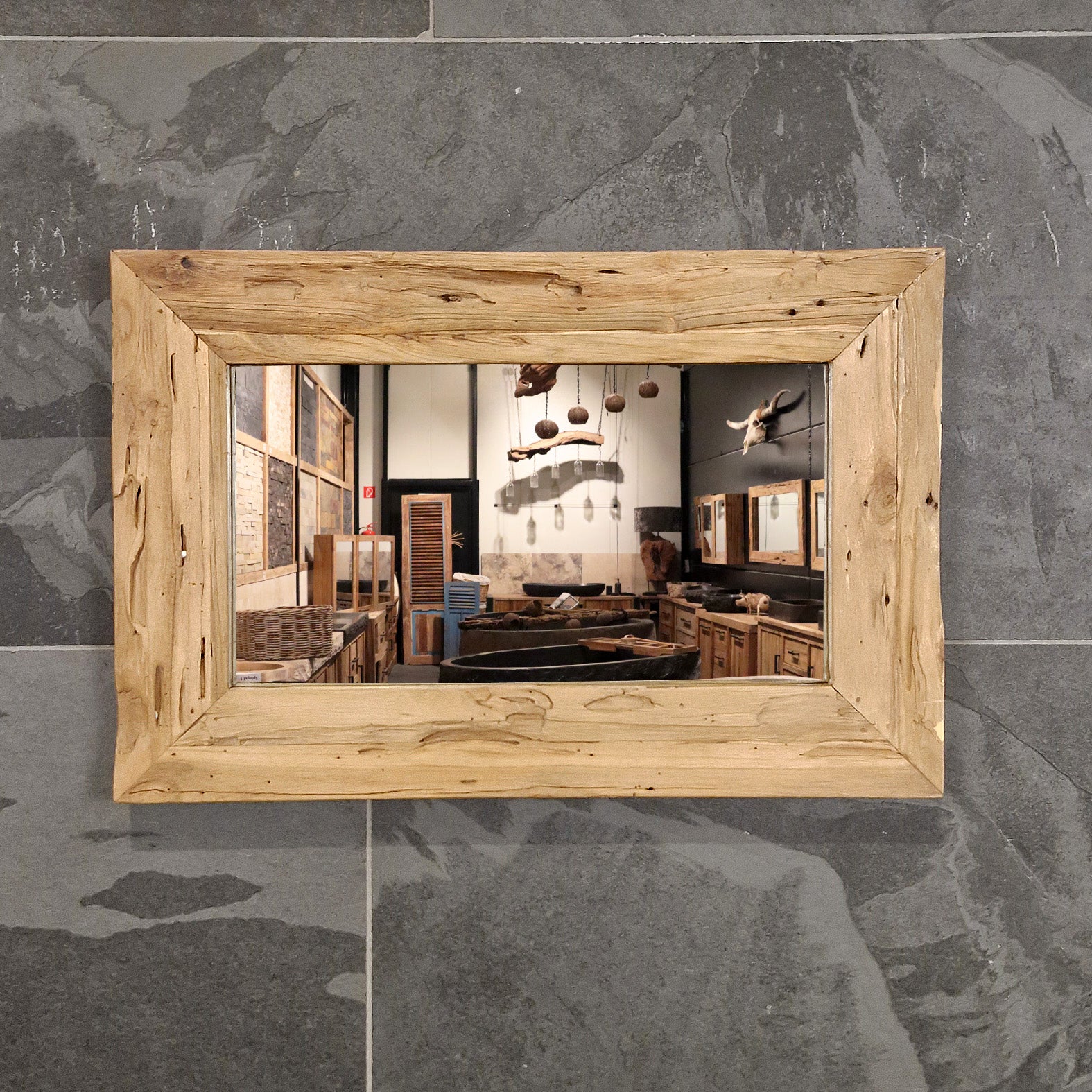 Badspiegel | Gerecycled teakhout | Verschillende maten