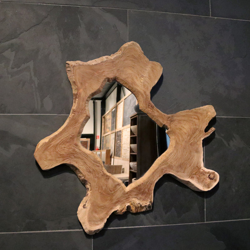 Wandspiegel Badspiegel | Nr. 3 - 24 | Recyceltes Teakholz | Verschiedene Größen - Badgestaltung