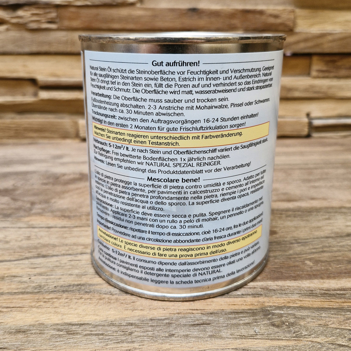 Natural STEIN ÖL | Schiefer - Schoonmaakmiddelen voor badkuip en tegels