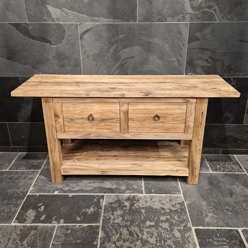 Unterschrank aus Teakholz | Badezimmermöbel im Naturstil | Model 1-4 - 160 x 50 x 80 cm - Badgestaltung