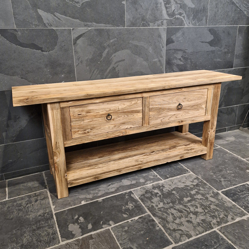 Unterschrank aus Teakholz | Badezimmermöbel im Naturstil | Model 1-4 - 190 x 50 x 80 cm - Badgestaltung