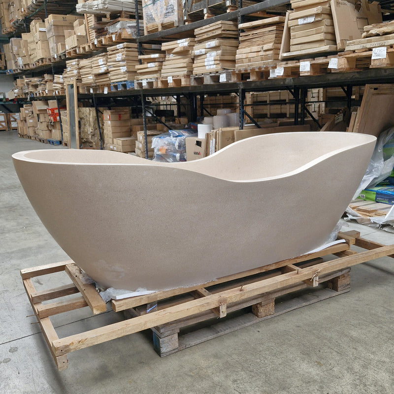 Badewanne Thalassa freistehend | Terrazzo Cream