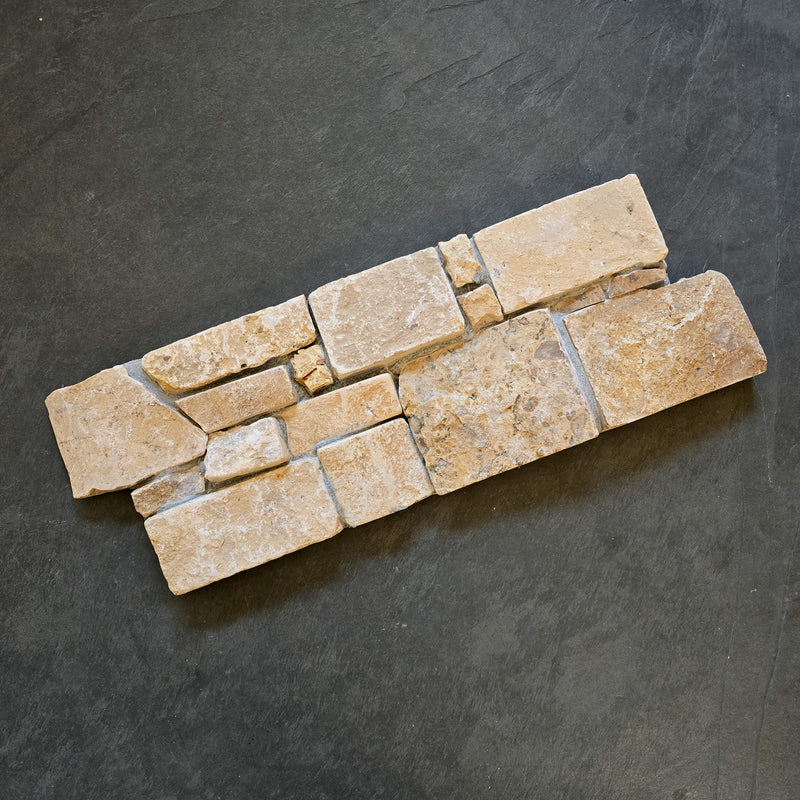 Rocks Verblender | KALKSTEIN BEIGE | Naturstein - ca. 15-20 x 20 cm - Muster