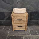 Teak Badmöbel | Kompakte Ausführung aus recyceltem Holz | Model 9