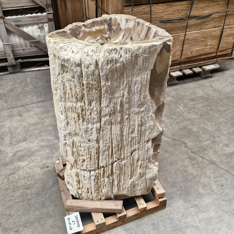 Staande wastafel Versteend hout | 50 x 47 x 90 cm | Z1