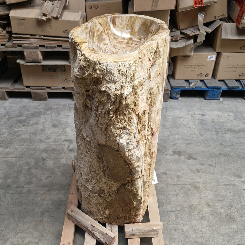 Staande wastafel Versteend hout | 63 x 39 x 90 cm | Z5