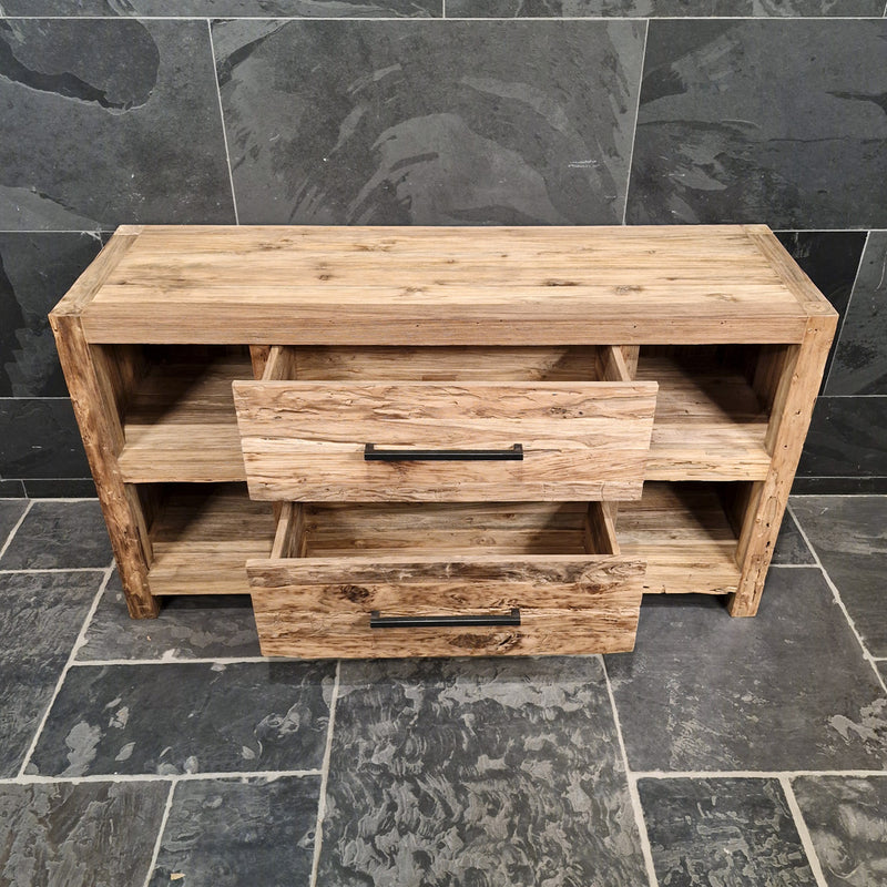 Badmöbel aus Altholz | Unterschrank mit Charakter - Badgestaltung