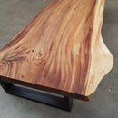 - Waschtischplatte Suar Massivholz 240 oder 310 cm - 240 x 55 - 65 x 6 cm - Badgestaltung | Afrika Naturstein
