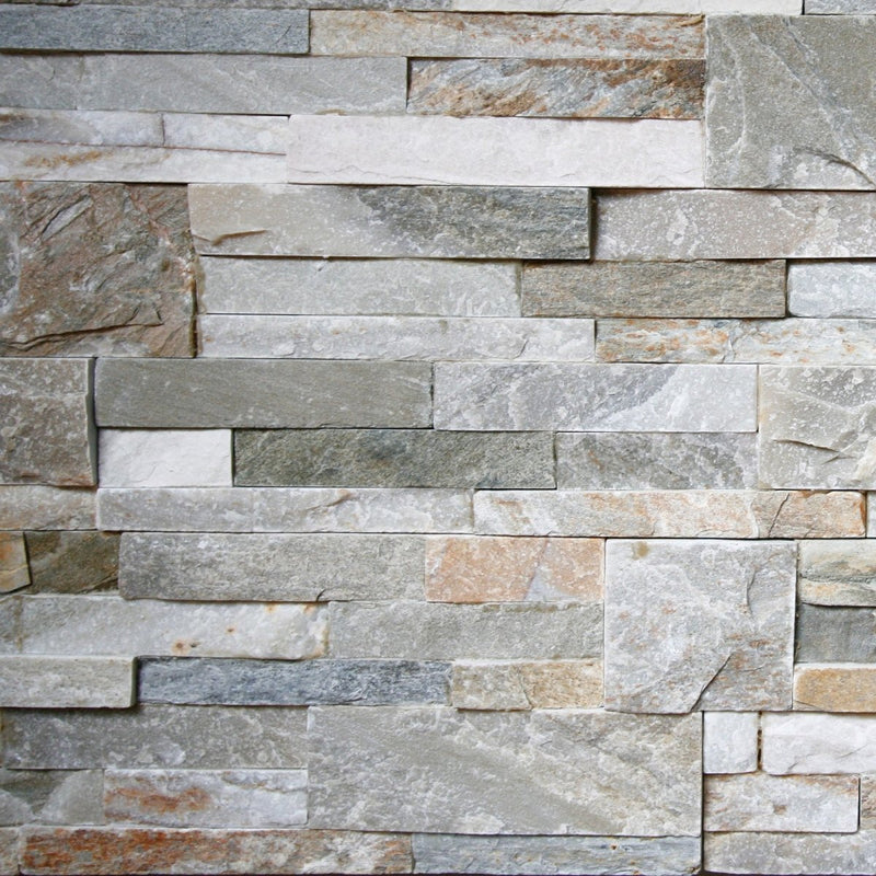 - Muster | Naturstein Verblender | QUARZIT MIT BLOCK - ca. 15 x 15 - 20 cm - Muster | Afrika Naturstein
