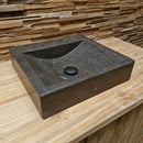 - BILBAO Waschtisch Blaustein Glatt - 42 x 38 x 10 cm - Badgestaltung | Afrika Naturstein