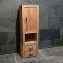 - TIMOR 3 Hochschrank 50 x 40 x 160 cm - Links drehende Tür - Badgestaltung | Afrika Naturstein