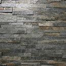 Verblender - Wandverblender - Wandverkleidung - Riemchen - Naturstein - Echtstein - Schiefer - Silver - Shine - 23 - Muster | Naturstein Verblender | QUARZIT SILVER SHINE - ca. 15 x 15 - 20 cm - Muster | Afrika Naturstein