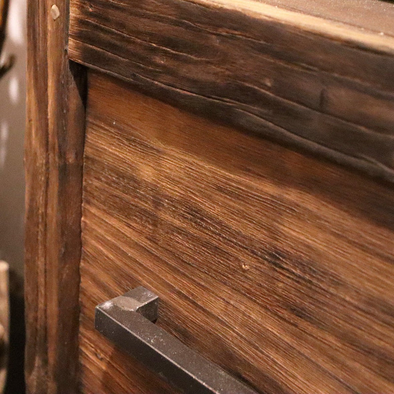 - TIMOR 2 Hochschrank 40 x 40 x 200 cm - Tür links gebrannt - Badgestaltung | Afrika Naturstein