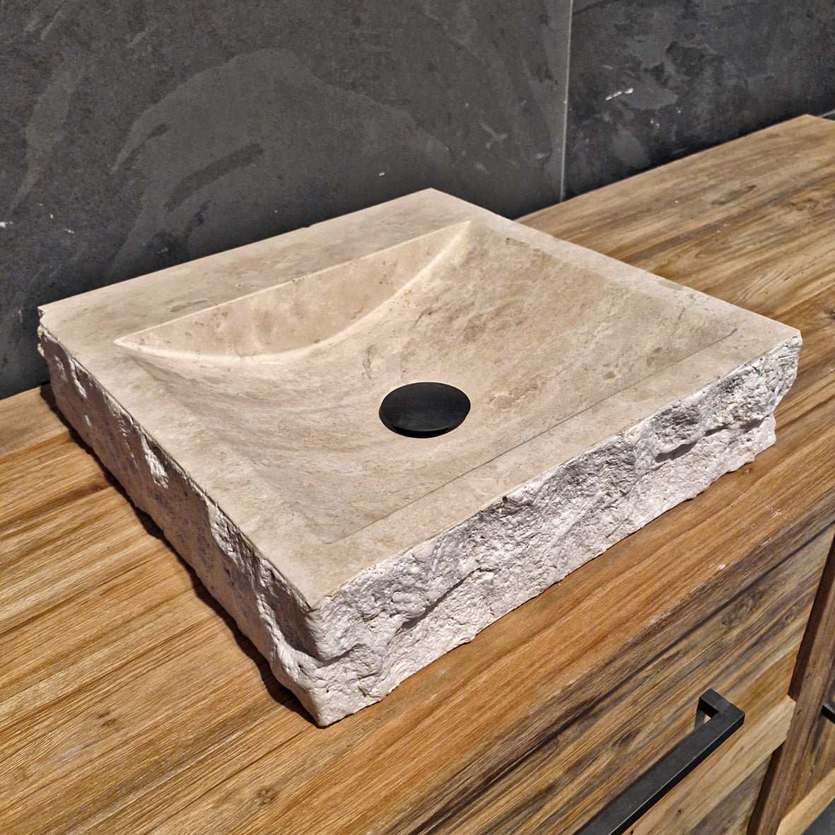 Wastafel | Travertin ruw | Natuursteen | Diverse afmetingen