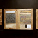 - MALAYA | Spiegelschrank - Badspiegel - Wandspiegel Teak - 80 x 70 x 18 cm - Badgestaltung | Afrika Naturstein