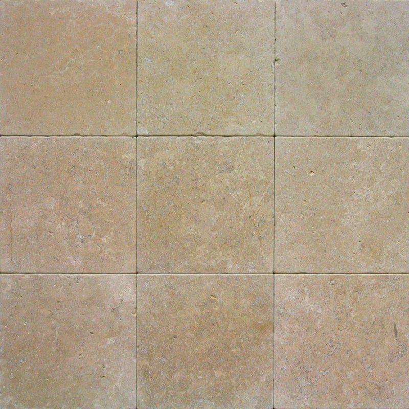 Naturstein Platten Wandfliesen Bodenfliesen Kalkstein Sinai Pearl - Muster | Kalksteinfliesen | SINAI PEARL | Getrommelt - ca. 20 x 20 cm - Muster | Afrika Naturstein