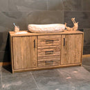 - MURASI Kommode 160 x 50 x 80 cm - Badgestaltung | Afrika Naturstein