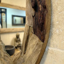 - Badspiegel Wandspiegel Teak oval - Badgestaltung | Afrika Naturstein