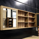 - MALAYA | Spiegelschrank - Badspiegel - Wandspiegel Teak - 140 x 70 x 18 cm - Badgestaltung | Afrika Naturstein