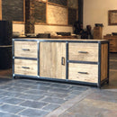- METAL LOOK 7 Kommode 180 x 55 x 80 cm - Badgestaltung | Afrika Naturstein