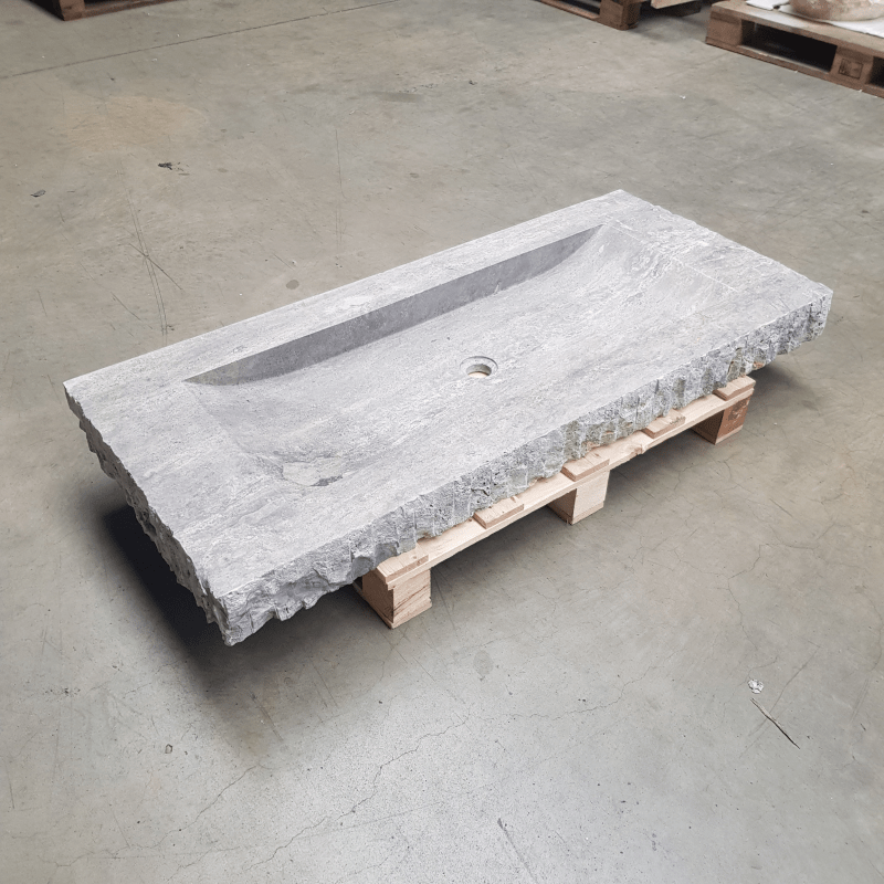 Waschtisch | Silber Travertin | Naturstein