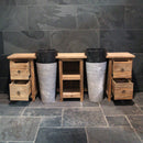 - SUMBA Badschrank mit Standwaschbecken 214 x 40 x 80 cm - Standwaschbecken Lefkas hell - Badgestaltung | Afrika Naturstein