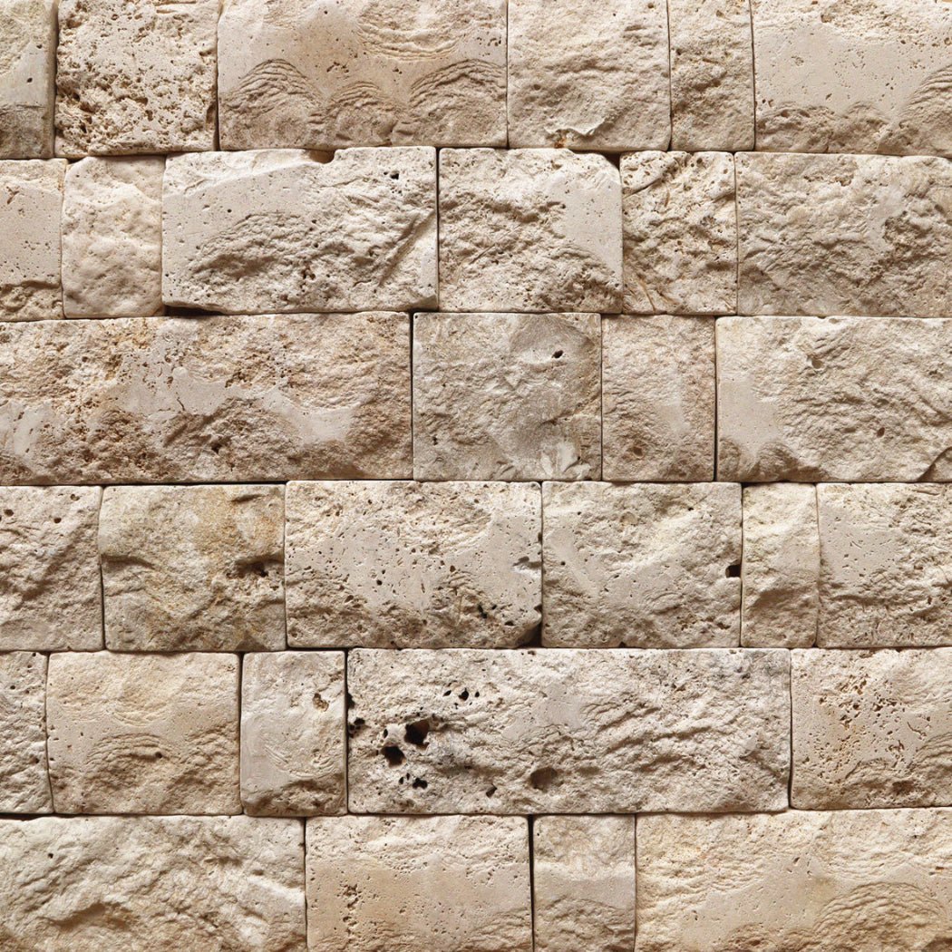 Natuursteen strips | Travertin | FL 20-45 x 15 x 2,0-3,5 cm